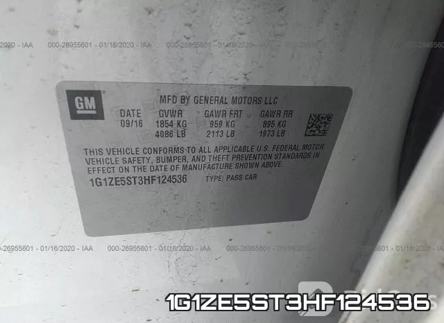 1G1ZE5ST3HF124536 фото 10