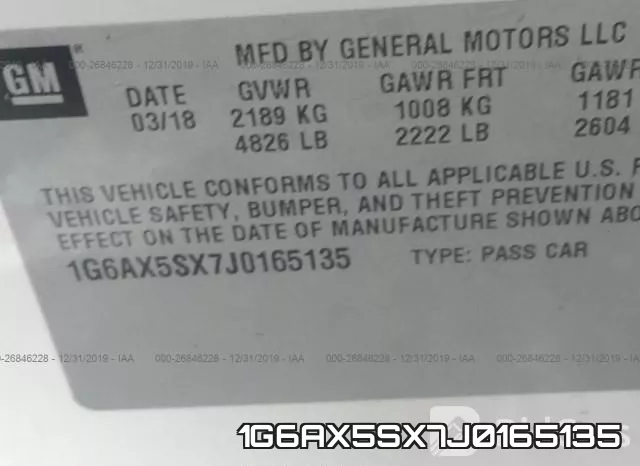 1G6AX5SX7J0165135 фото 10