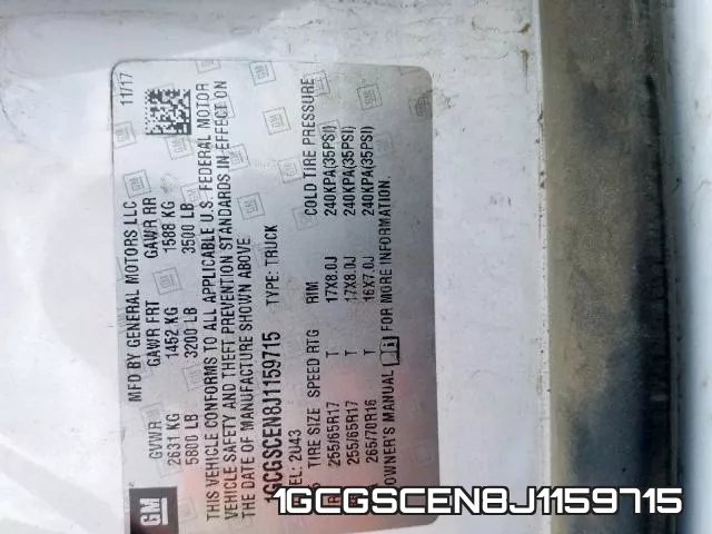 1GCGSCEN8J1159715 фото 2