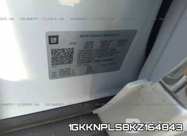 1GKKNPLS8KZ164843 фото 10