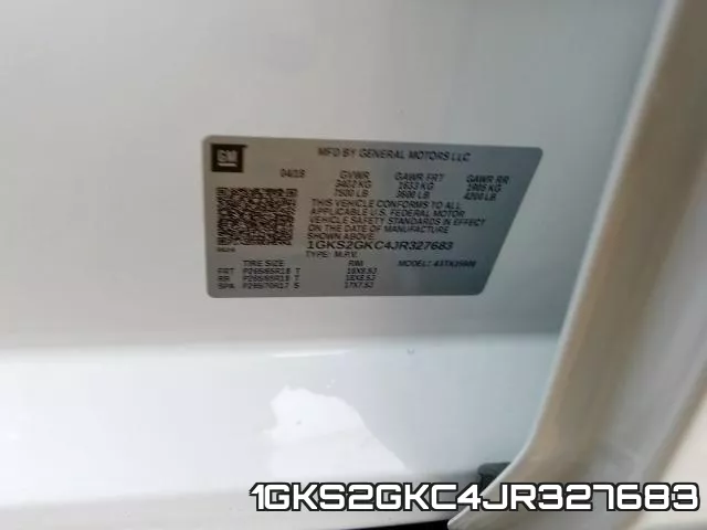 1GKS2GKC4JR327683 фото 2