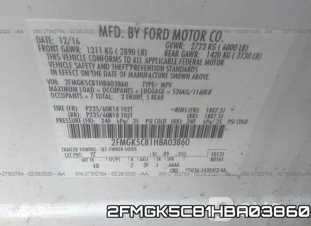 2FMGK5C81HBA03860 фото 10