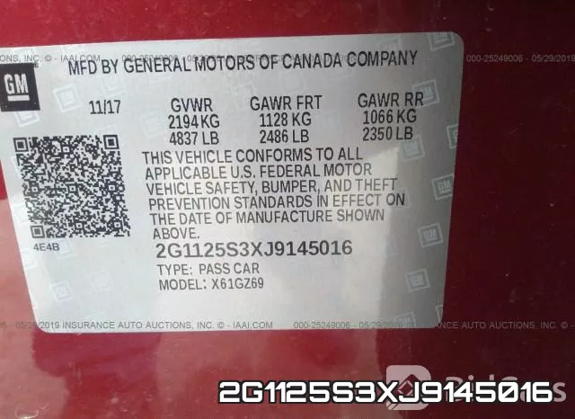 2G1125S3XJ9145016 фото 10