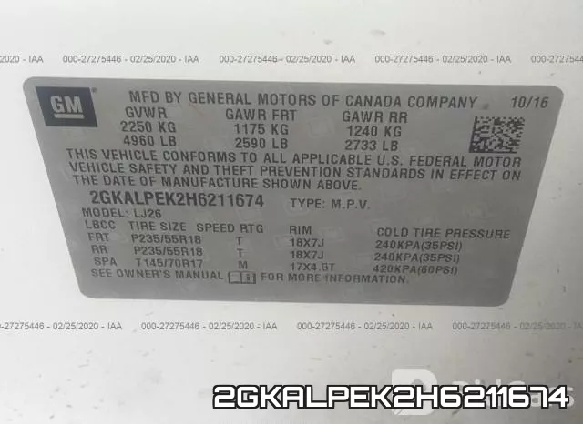 2GKALPEK2H6211674 фото 10