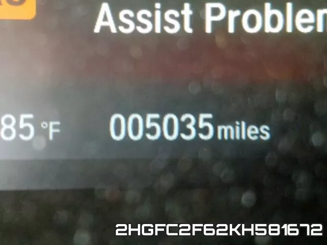 2HGFC2F62KH581672 фото 8