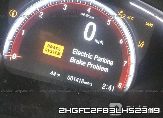 2HGFC2F83LH523119 фото 6