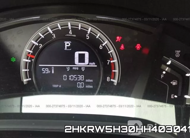 2HKRW5H30HH403041 фото 8