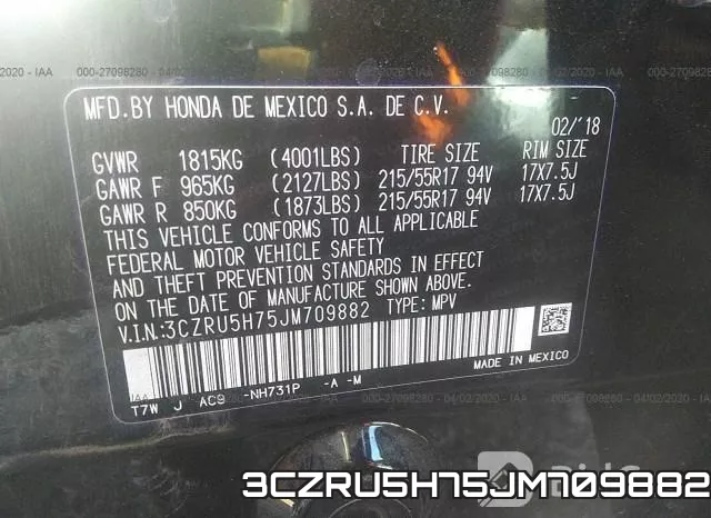 3CZRU5H75JM709882 фото 10