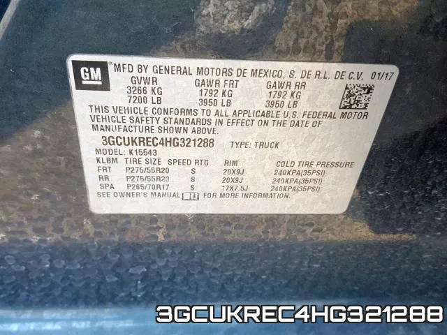 3GCUKREC4HG321288 фото 2