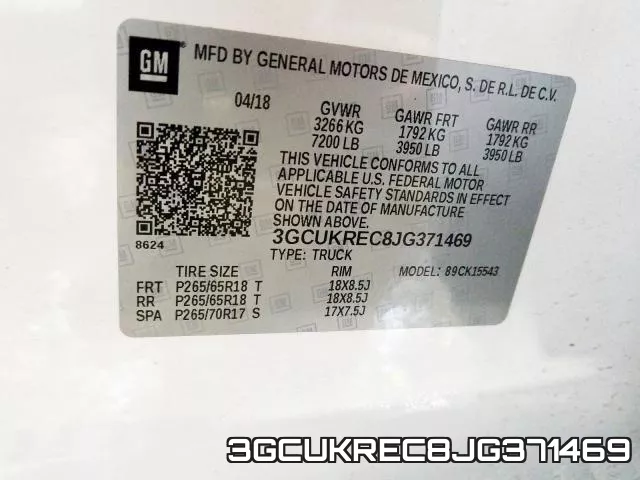 3GCUKREC8JG371469 фото 2