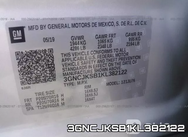 3GNCJKSB1KL382122 фото 10