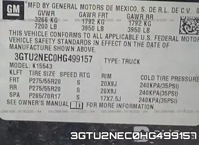 3GTU2NEC0HG499157 фото 10