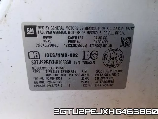 3GTU2PEJXHG463860 фото 2