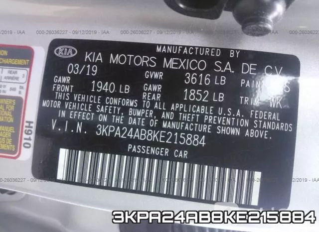 3KPA24AB8KE215884 фото 10