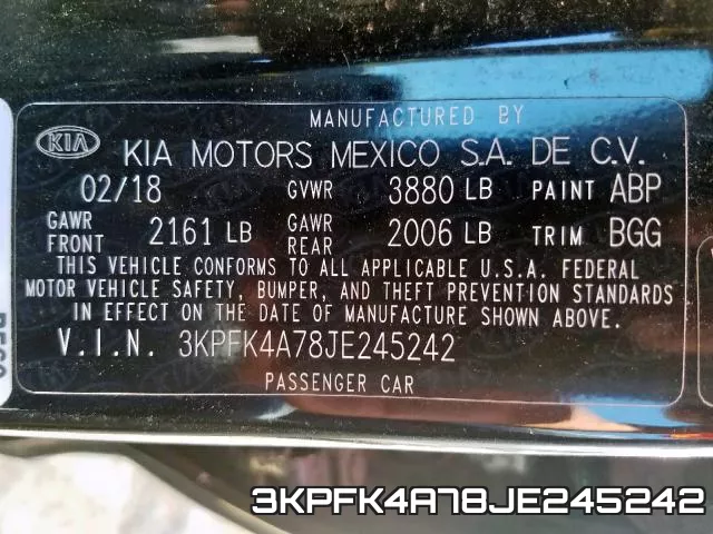 3KPFK4A78JE245242 фото 2