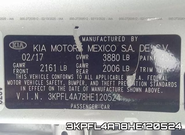 3KPFL4A78HE120524 фото 10