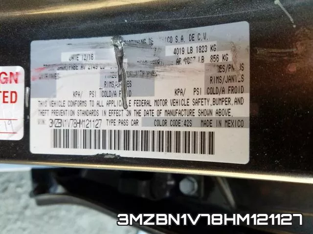 3MZBN1V78HM121127 фото 2