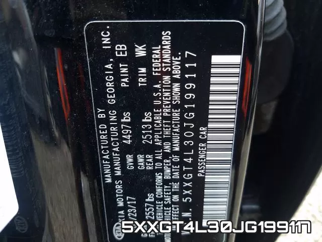 5XXGT4L30JG199117 фото 2