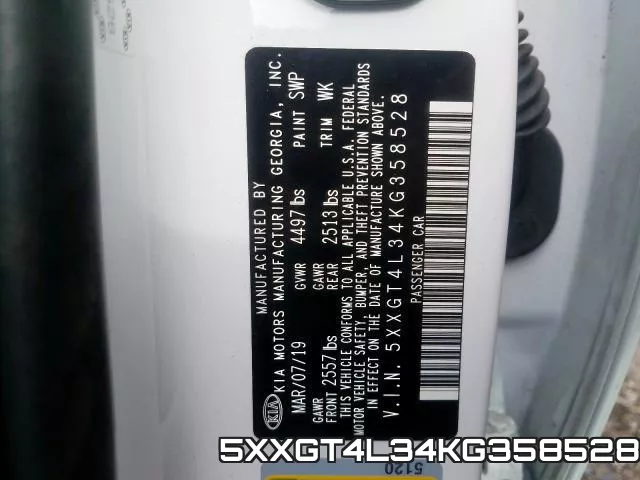 5XXGT4L34KG358528 фото 2