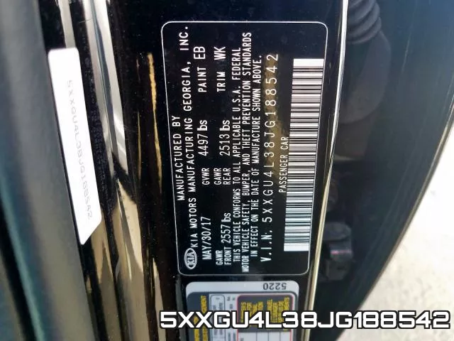 5XXGU4L38JG188542 фото 2