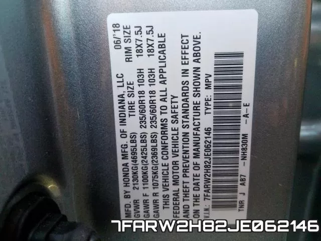 7FARW2H82JE062146 фото 2