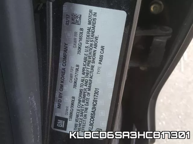KL8CD6SA3HC817301 фото 2