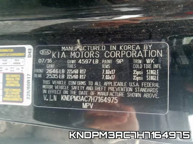 KNDPM3AC7H7164975 фото 2