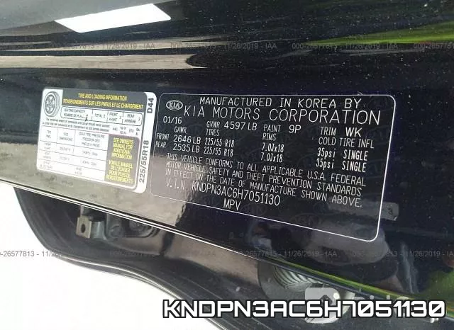 KNDPN3AC6H7051130 фото 4