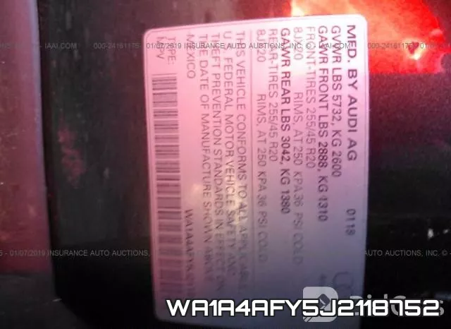 WA1A4AFY5J2118752 фото 10