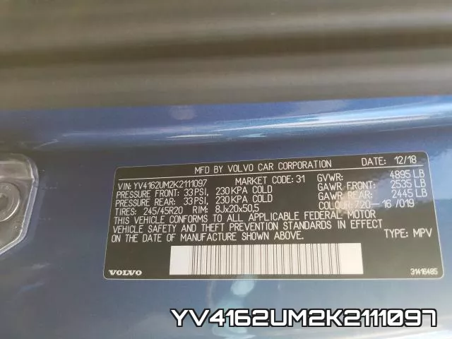 YV4162UM2K2111097 фото 2
