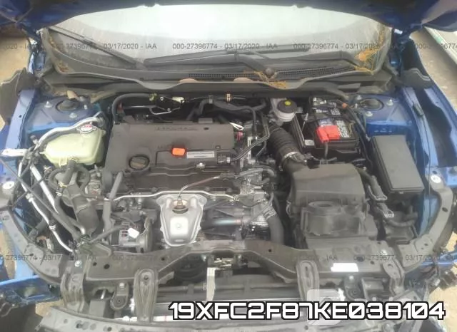 19XFC2F87KE038104 фото 2