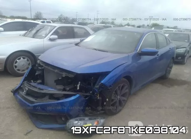 19XFC2F87KE038104 фото 3