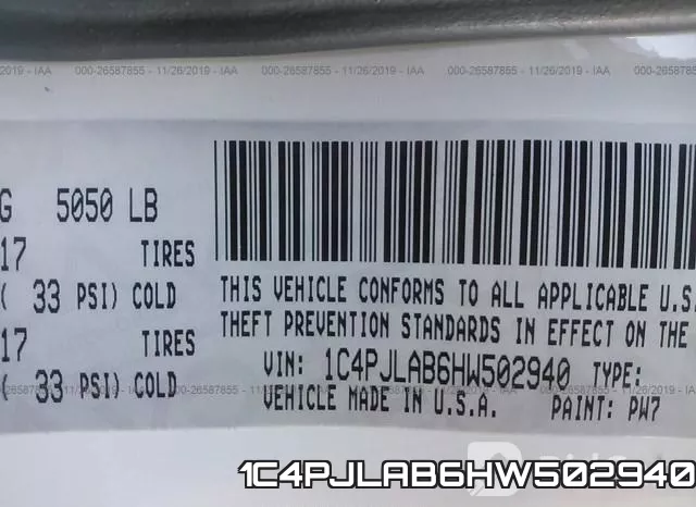 1C4PJLAB6HW502940 фото 10