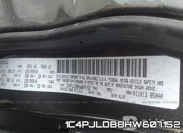 1C4PJLDB8HW607152 фото 10