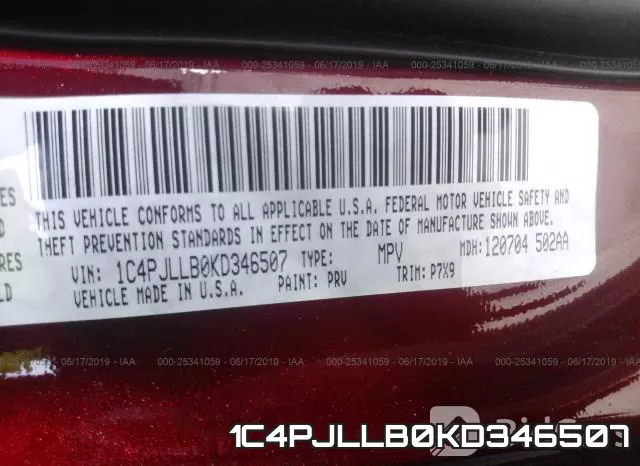 1C4PJLLB0KD346507 фото 10