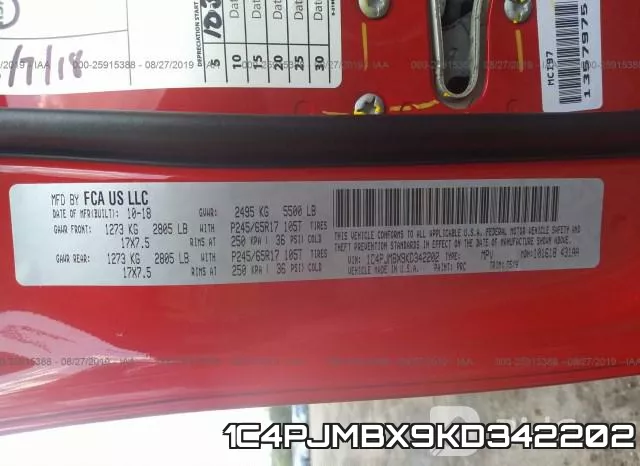 1C4PJMBX9KD342202 фото 10