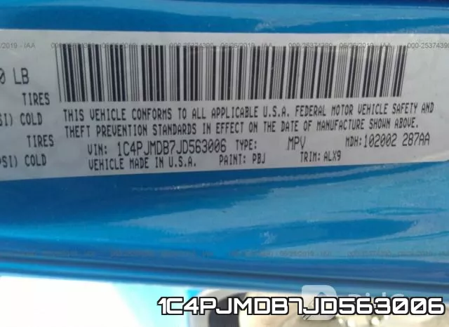 1C4PJMDB7JD563006 фото 10