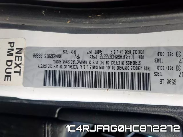 1C4RJFAG0HC872272 фото 2