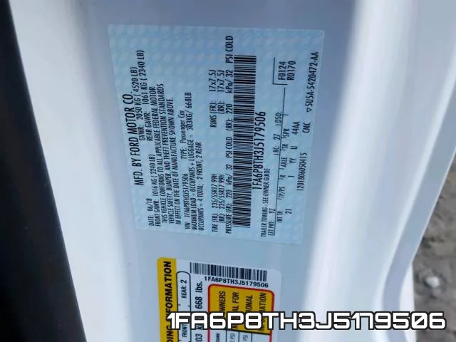 1FA6P8TH3J5179506 фото 2