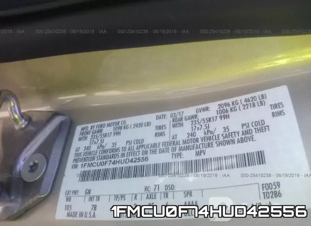 1FMCU0F74HUD42556 фото 10