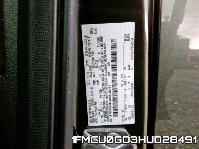1FMCU0GD3HUD28491 фото 2