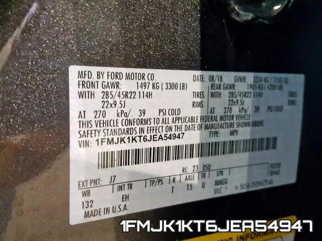 1FMJK1KT6JEA54947 фото 2