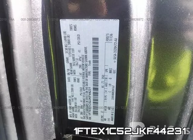 1FTEX1C52JKF44231 фото 7