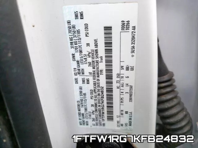 1FTFW1RG7KFB24832 фото 2
