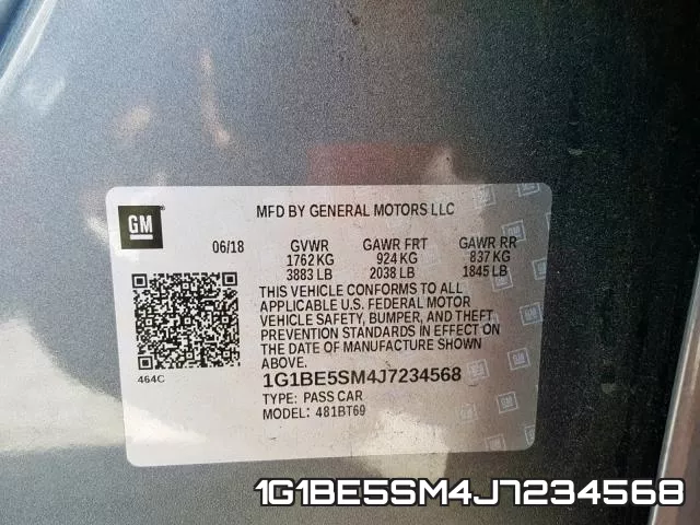 1G1BE5SM4J7234568 фото 2