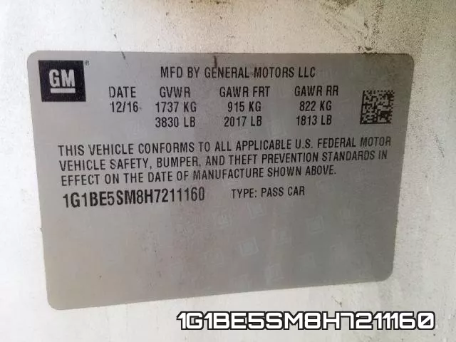 1G1BE5SM8H7211160 фото 2