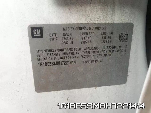 1G1BE5SM8H7221414 фото 2