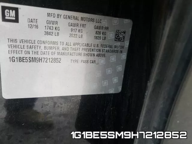 1G1BE5SM9H7212852 фото 2