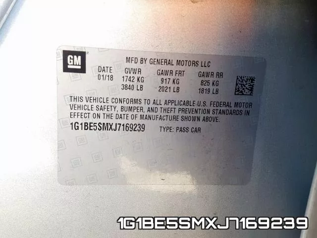 1G1BE5SMXJ7169239 фото 2