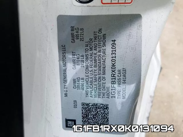 1G1FB1RX0K0131094 фото 2